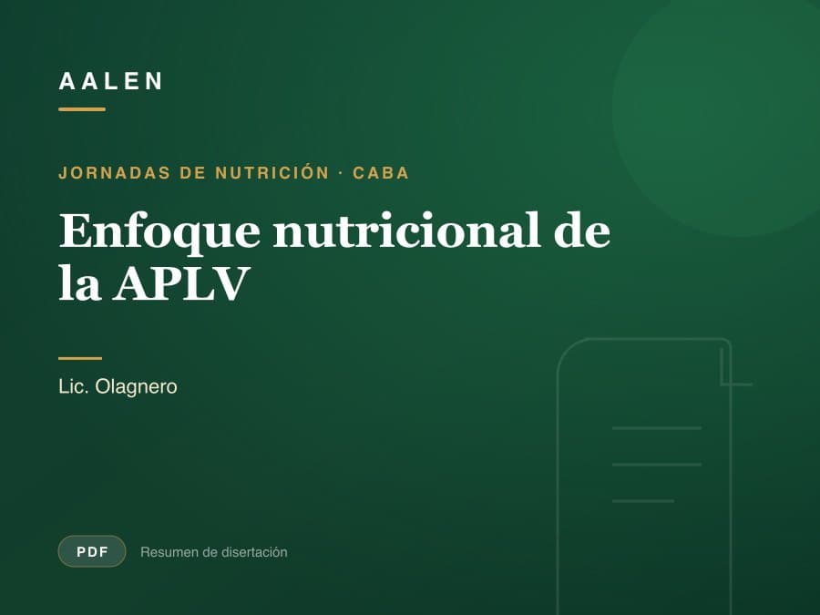 Enfoque nutricional de la APLV