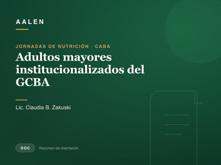 Adultos mayores institucionalizados del GCBA