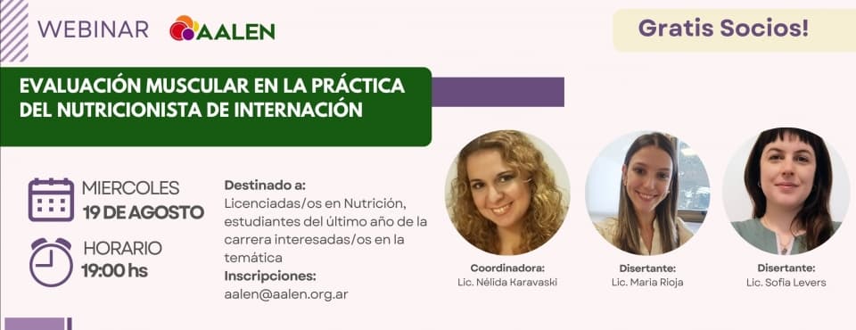 Evaluación muscular en la práctica del nutricionista de internación